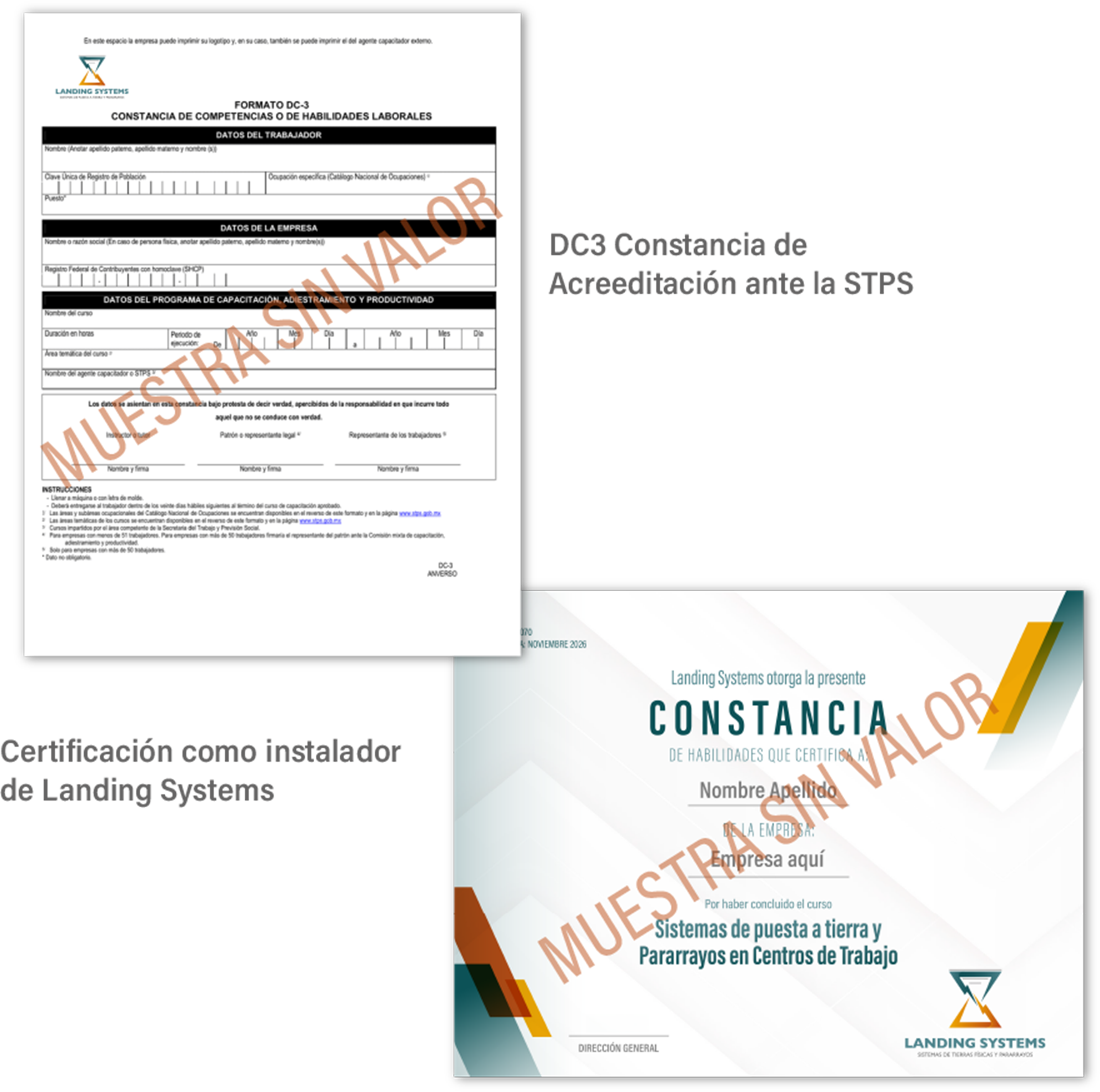 Certificaciones Landing Systems